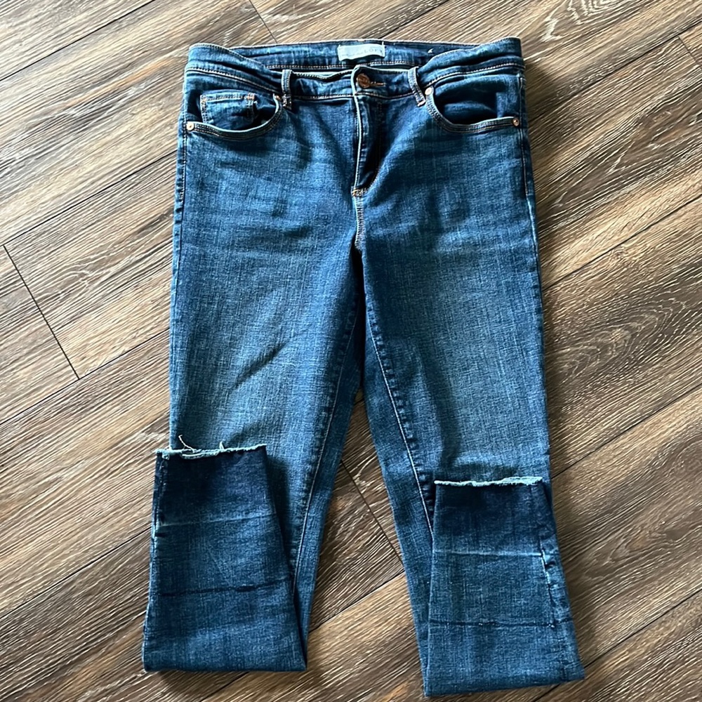 Loft crop skinny jeans